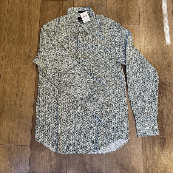 NWT JCrew flex washed button up shirt size small slim fit Ivy pattern - Picture 3 of 3